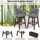 preview thumbnail 7 of 7, Costway Set of 4 Swivel Bar Stools Tufted Bar Height Pub Chairs with - See Details