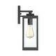 preview thumbnail 3 of 1, Westover 1-Light Outdoor Wall Lantern in Earth Black