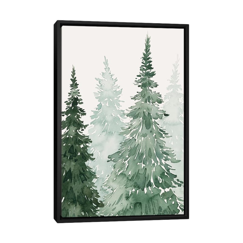 iCanvas "Winter Washed Coppice II" by Grace Popp Framed Canvas Print - Black - 48x32