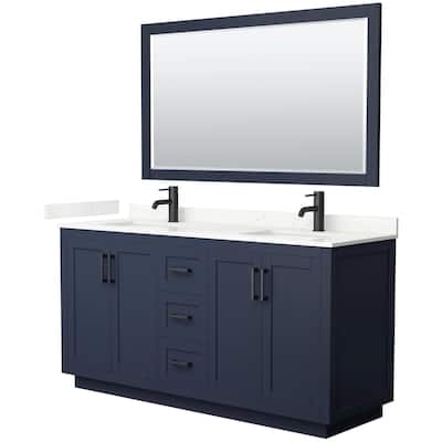 Wyndham Collection WCF292966D-QTZ-UNSM58 Miranda 66" Free Standing