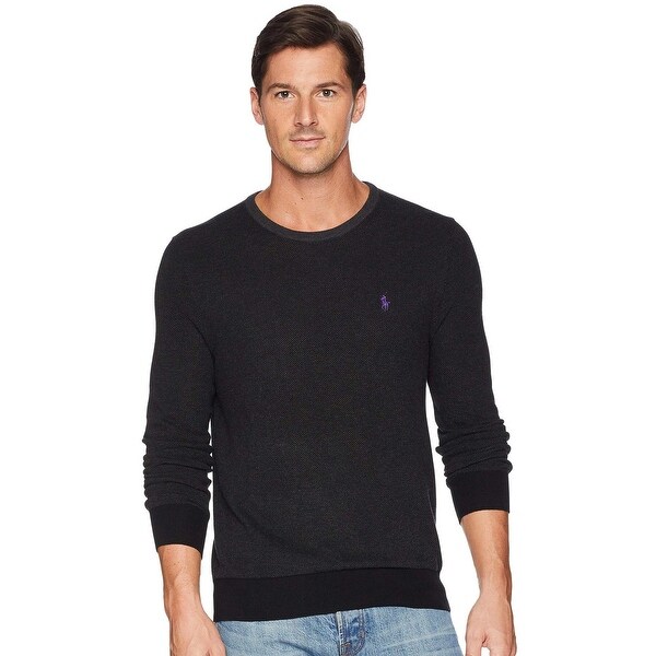 polo crew neck sweater