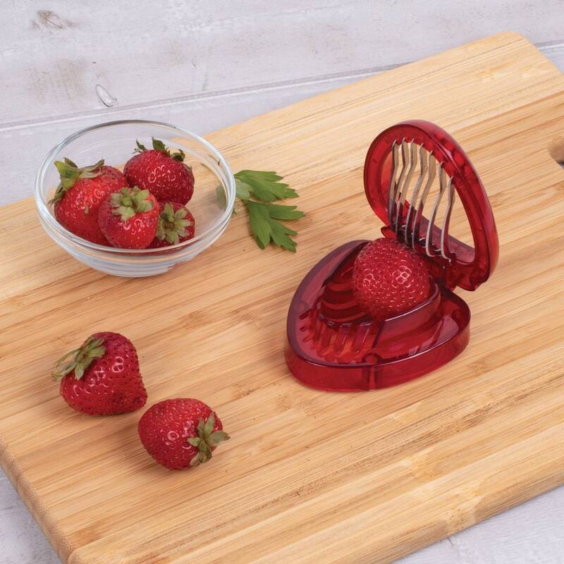 HIC Stainless Steel Blade Strawberry Slicer - Quickly Cut Uniform Slices