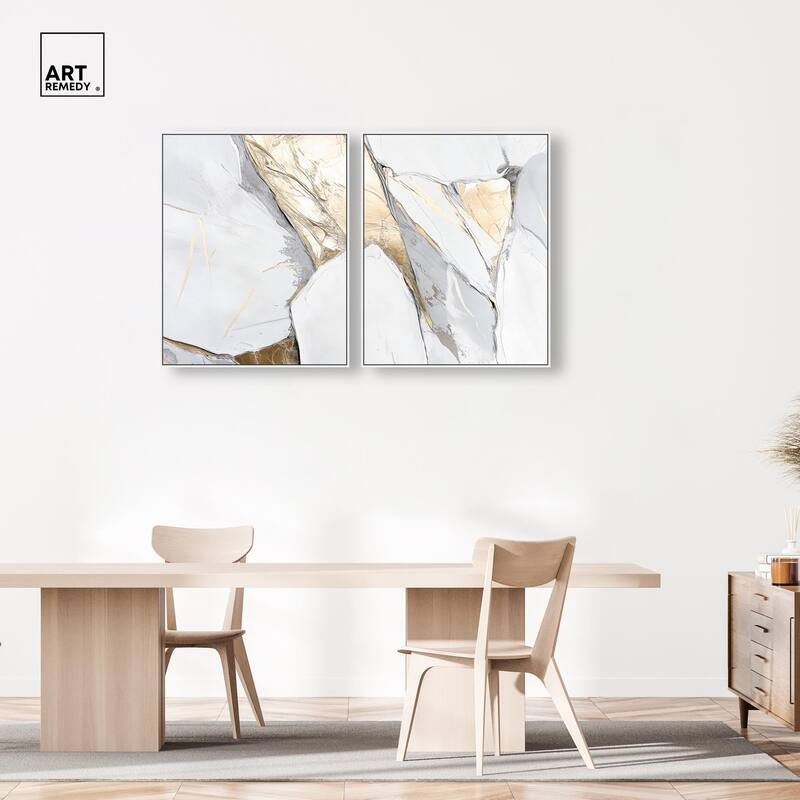 Cracks of Creation III Canvas Set of 2 by Art Remedy