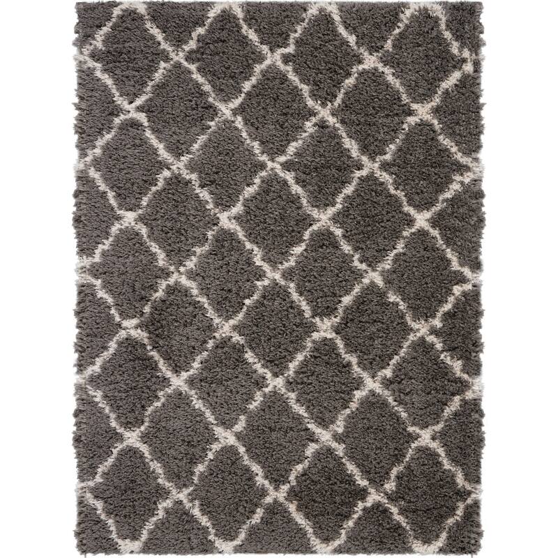 Nourison Ultra Plush Shag Geometric Area Rug