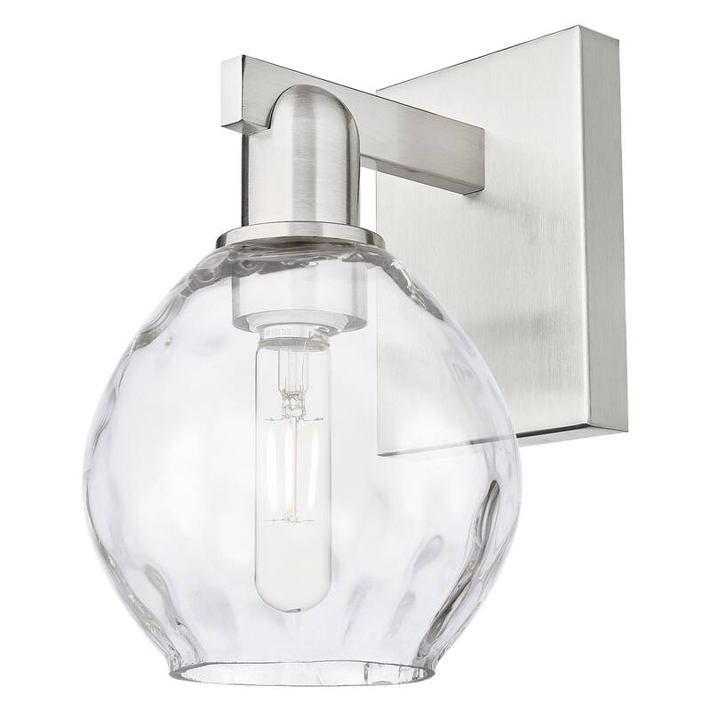 Innovations Lighting 716-1W-11-6 Waverly Sconce Waverly 11" Tall Wall - Brushed Satin Nickel / Clear