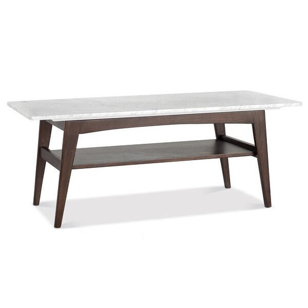 Poly and Bark Nora Marble Coffee Table Overstock 30775427