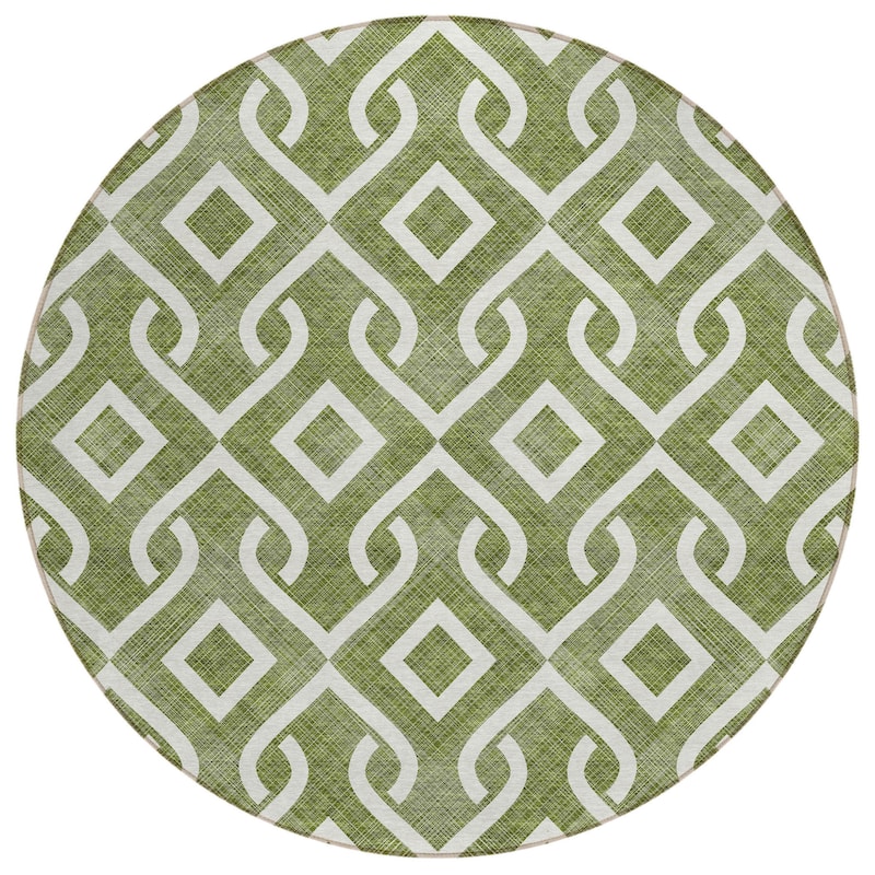 HomeRoots Geometric Transitional Rectangle Outdoor Rug