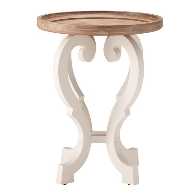 COZAYH Rustic Farmhouse Cottagecore Accent End Table