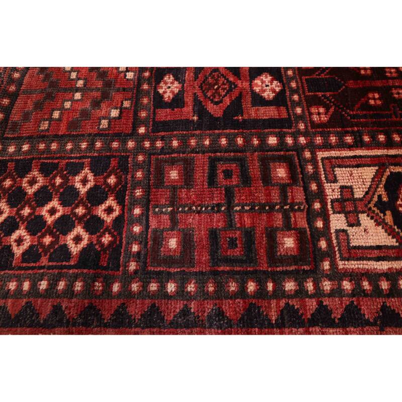 ECARPETGALLERY Hand-knotted Melis Vintage Red Wool Rug - 4'7 x 7'7