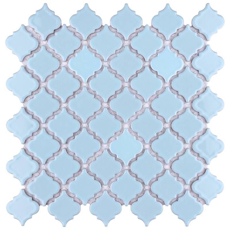Merola Tile Hudson Tangier Cashmere Blue 12-3/8" x 12-3/8" Porcelain Floor and Wall Tile