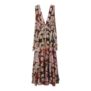 farm rio lam jacquard maxi dress Farm Rio Anthropologie Long-Sleeve V-Neck Jacquard Maxi Dress Red Size XS NWT
