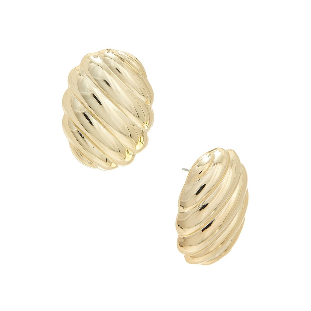 Juvell Gold Plated Brass Fancy Clip Earrings - N/A