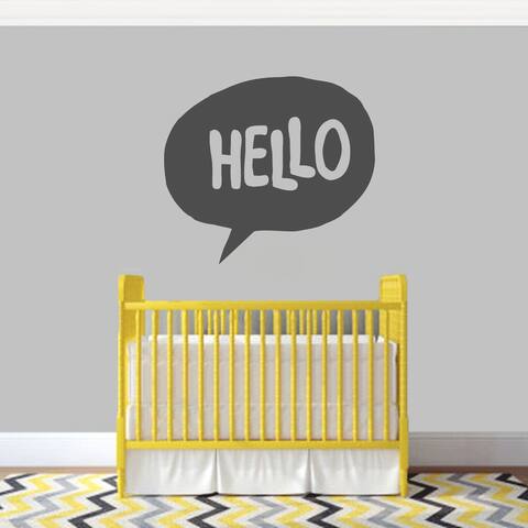 Hello Word Bubble' 36 x 32-inch Wall Decal