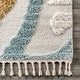 preview thumbnail 14 of 18, Nuloom Abstract Striped Kids Tassel Area Rug