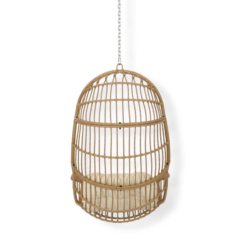 Richards Outdoor/Indoor Wicker Hanging Chair (No Stand) by Christopher Knight Home