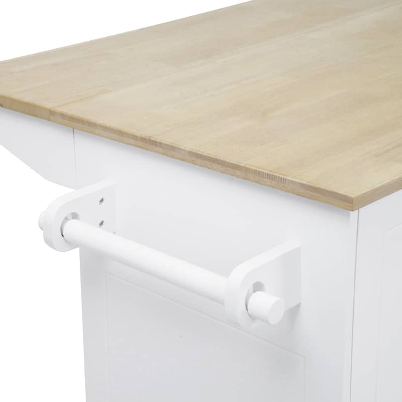Kitchen Island with Drop Leaf - N/A