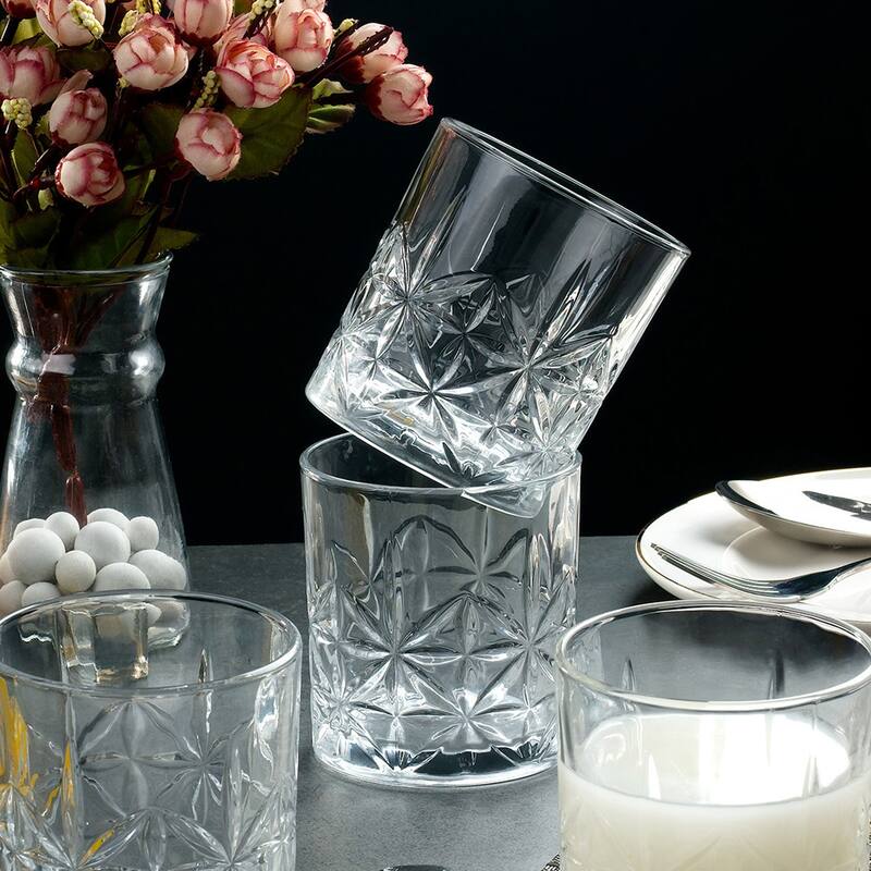 Lorren Home Trends 11 OZ Double Old Fashion Glass, Set of 6