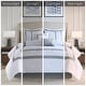 preview thumbnail 30 of 40, 510 Design Powell Navy/ White 8 Piece Embroidered Comforter Set