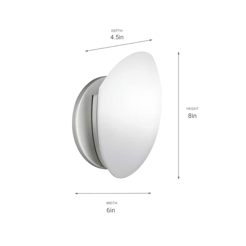 Kichler Lighting Swiss Passport Collection 1-light Brushed Nickel Wall Sconce