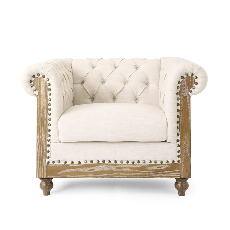 Voll Fabric Club Chairs (Set of 2) by Christopher Knight Home