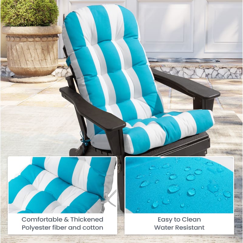 Outdoor Adirondack Chair Cushion Rocking Chair Cushions Thickened Patio Chair Pad with Sunbrella