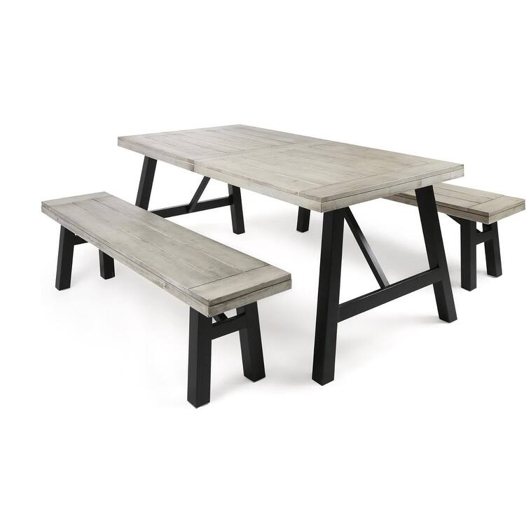 3-Piece Outdoor Patio Picnic Dining Set