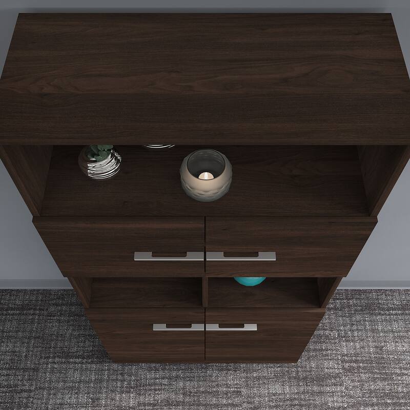 Office 500 5-shelf 4-door Bookcase by Bush Business Furniture
