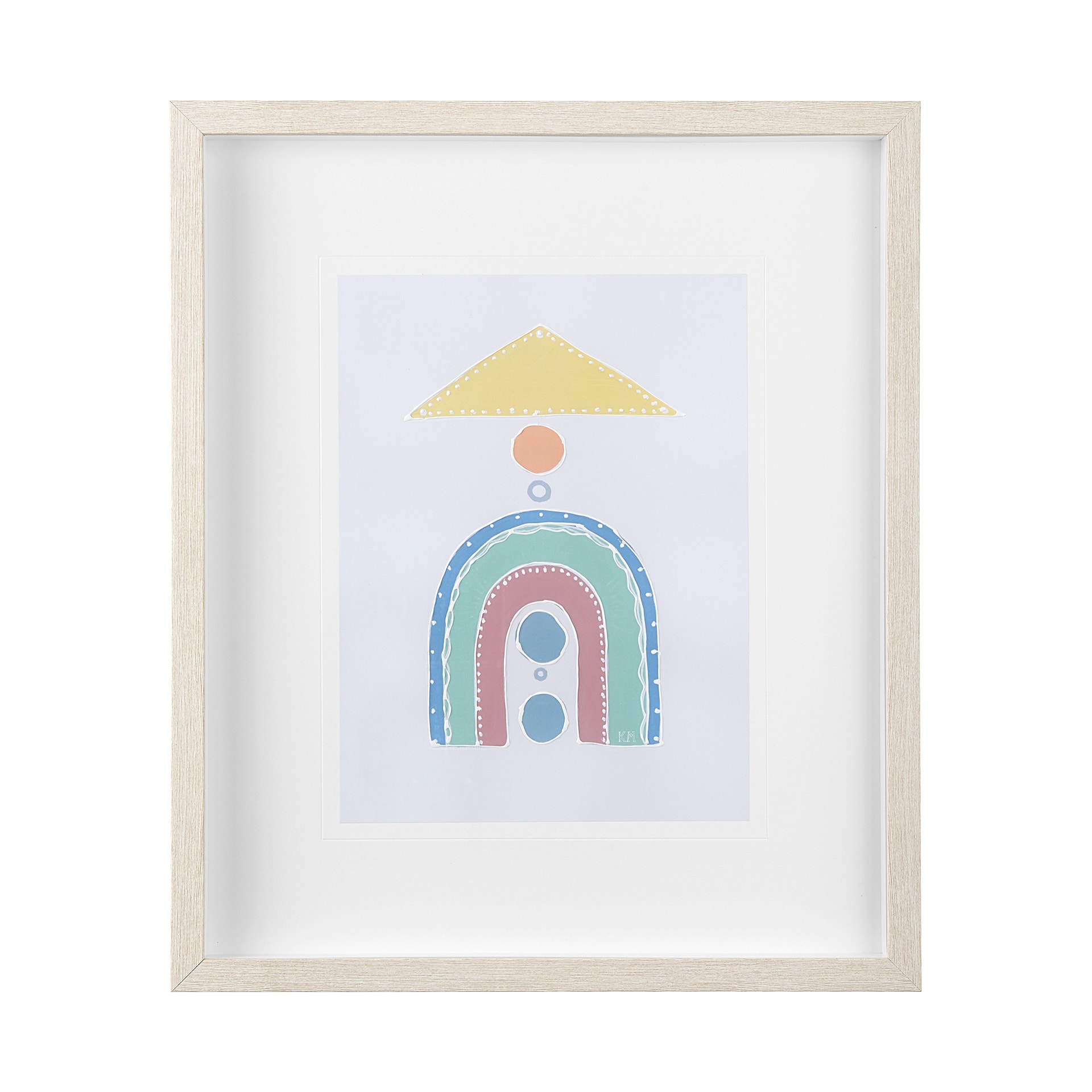 Mercana Pavilion II by Mercana Studio a Hand Embellished Textured Framed Art Print Matted under Glass