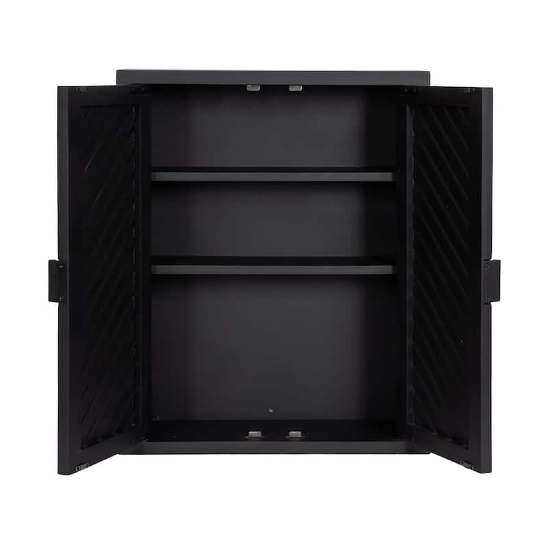 Kate and Laurel Mezzeta Tall 2-Door Bath Cabinet