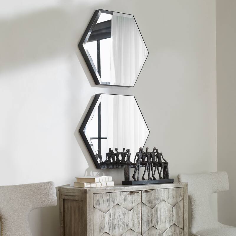 Uttermost Amaya Octagonal Mirrors (Set of 2) - 20.25 x 23.25 x 2
