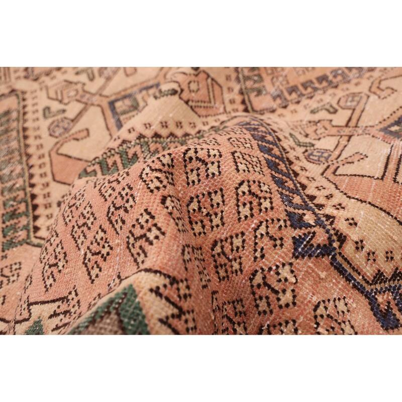 ECARPETGALLERY Hand-knotted Antalya Vintage Copper Wool Rug - 4'5 x 6'4