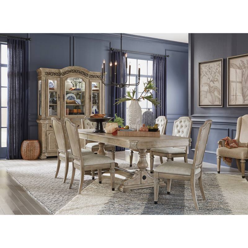 Magnussen Home Marisol Fawn Upholstered Side Chair Two Pack - 21''W x 25''D x 42''H