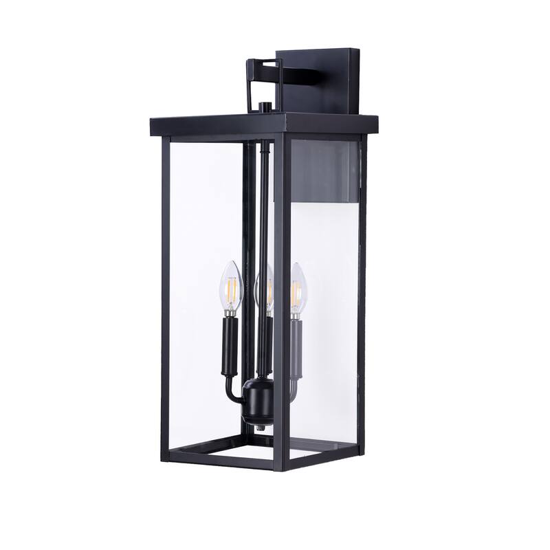 Clear Glass Outdoor Lighting Wall Sconce
