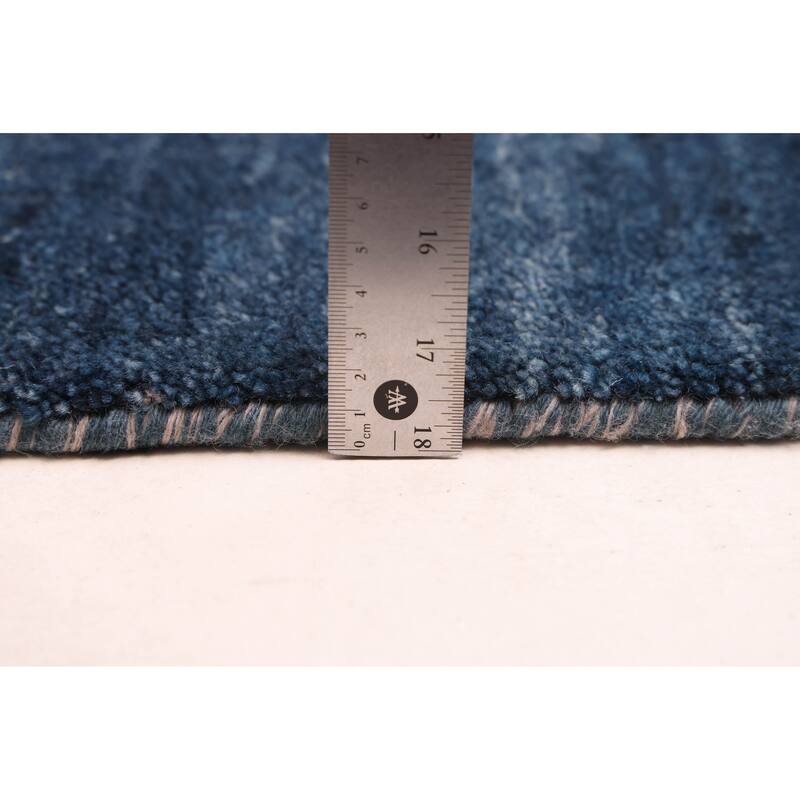 ECARPETGALLERY Hand-knotted Peshawar Ziegler Dark Blue Wool Rug - 5'0 x 6'11