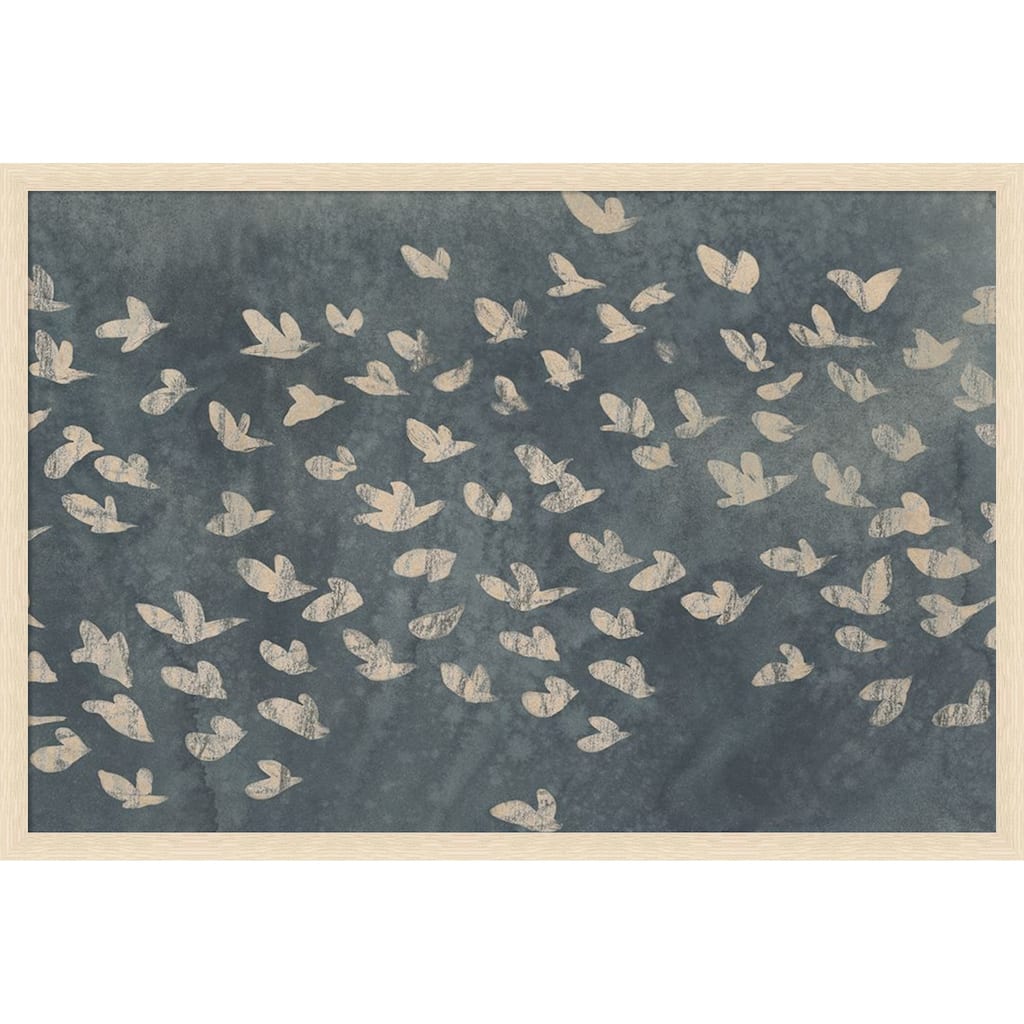 Amanti Art Framed Fabric Pinboard Watermark Flock I by June Erica Vess Printed Bulletin Board