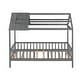 preview thumbnail 20 of 32, Twin Size House Bed, Wood Platform Bed Frame with Fence, Montessori Bed with Wood Slats Support for Kids Teens Girls Boys