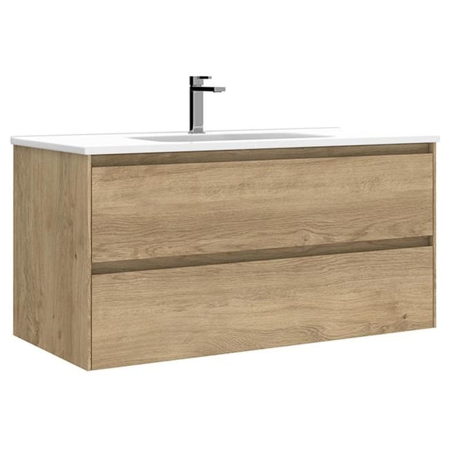 WS Bath Collections Perla C100 Perla 40" Wall Mounted Single Basin