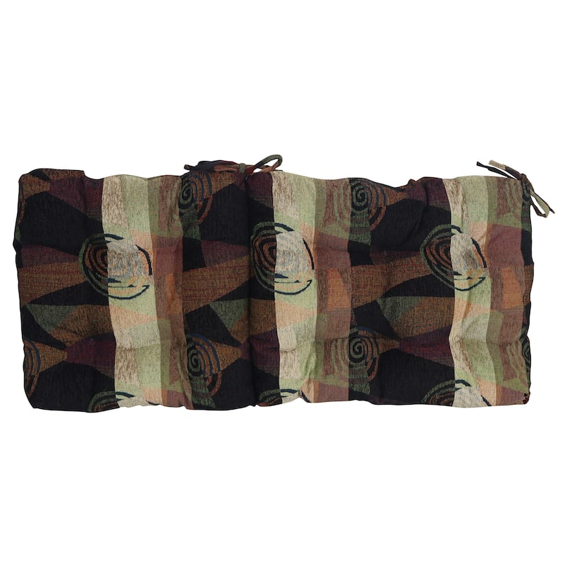 Jacquard Chenille Tufted Chair Cushion
