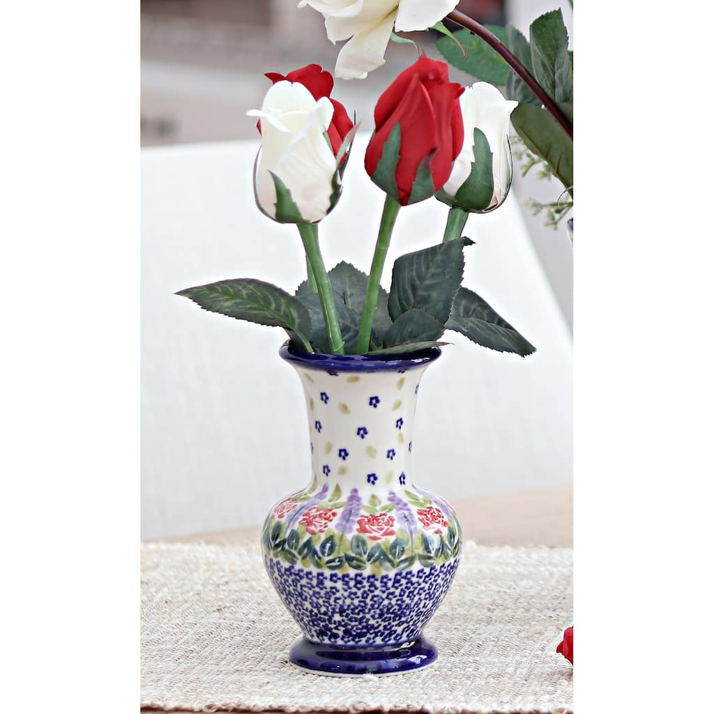 Blue Rose Polish Pottery 30-9 WR Unikat Medium Vase