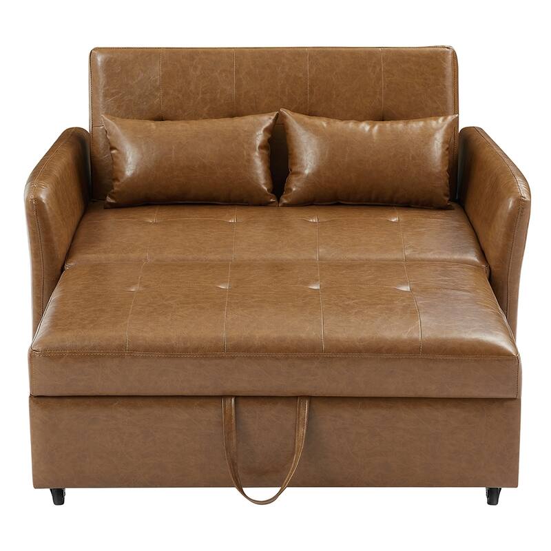 51.57" Space-Saving Sleeper Chair, Convertible Bed with 3 USB Ports