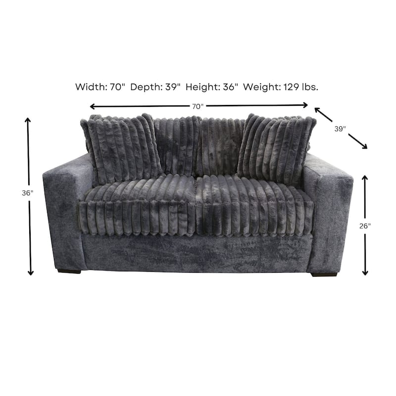 Woodhaven Furniture Studio Cord Loveseat