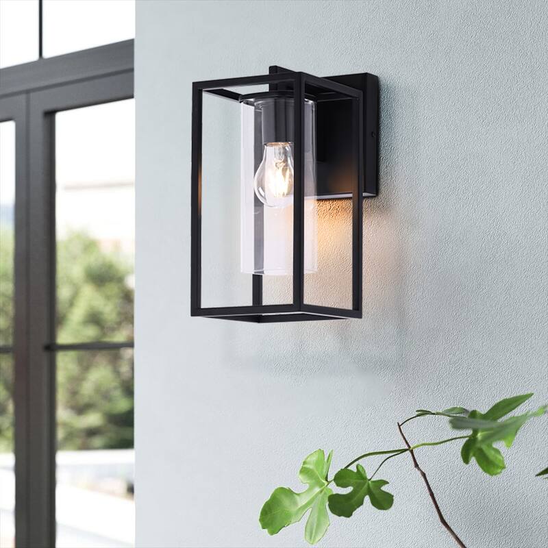 Outdoor Wall Sconce with Clear Glass