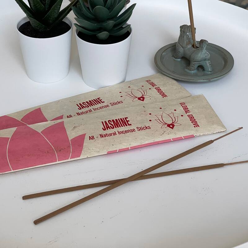 Carved Soapstone Incense Holder with Stick Incense