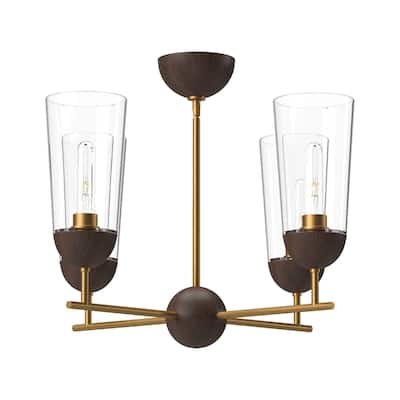 Alora Lighting CH542324 Emil 4 Light 25" Wide Chandelier