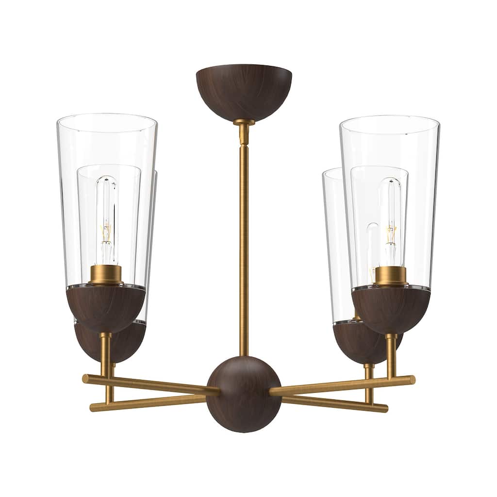 Alora Lighting CH542324 Emil 4 Light 25" Wide Chandelier