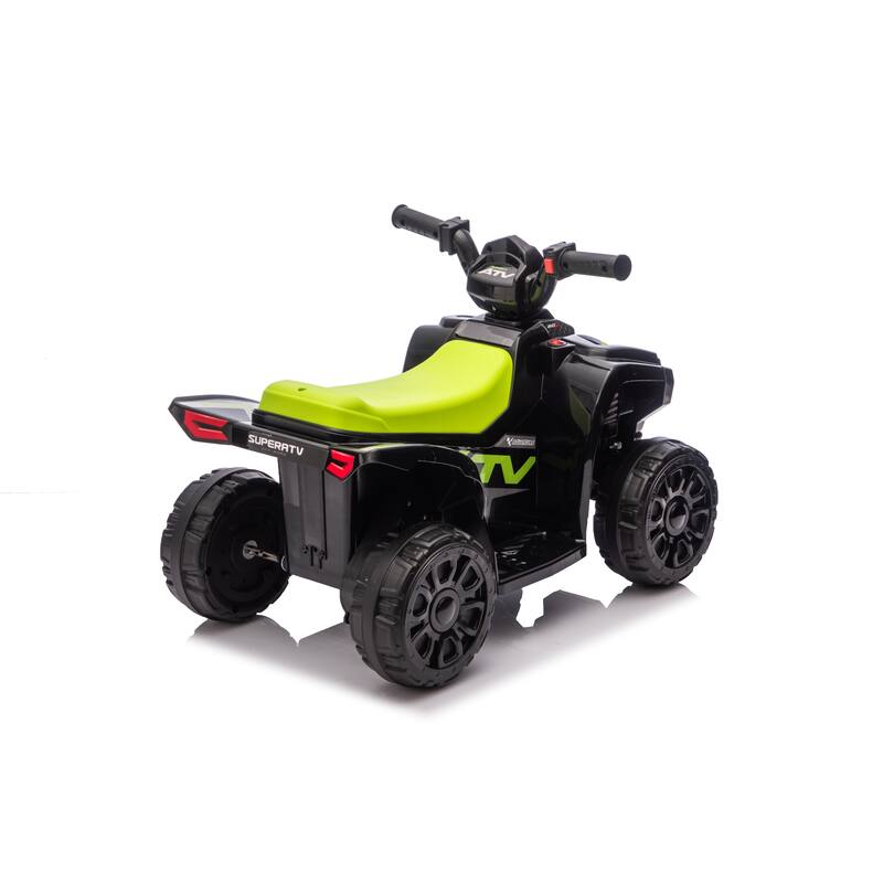 Ride On ATV, 6V Mini Off-Road Battery Powered Motorized Quad for Kids, Anti-Slip Wheels, RWD 4-Wheeler Electric Ride