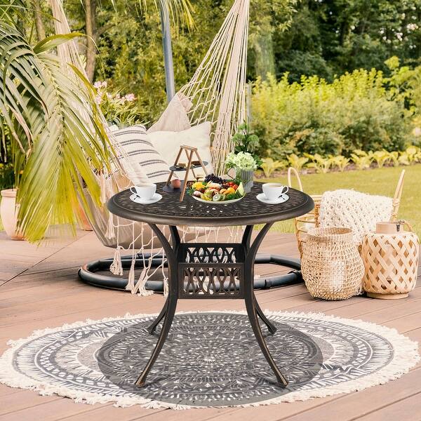 classic cast iron patio umbrella base vidaXL Umbrella Base Bronze 26.5 lbs 18.9" Cast Iron