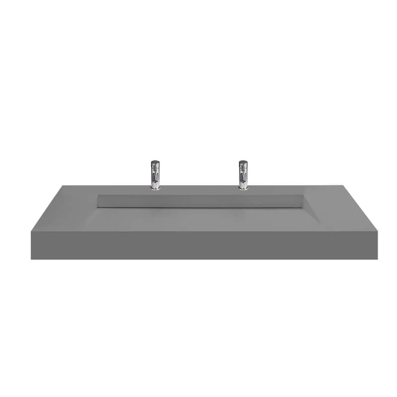 Audrey 36" - 72" Solid Surface Bathroom Vanity Top