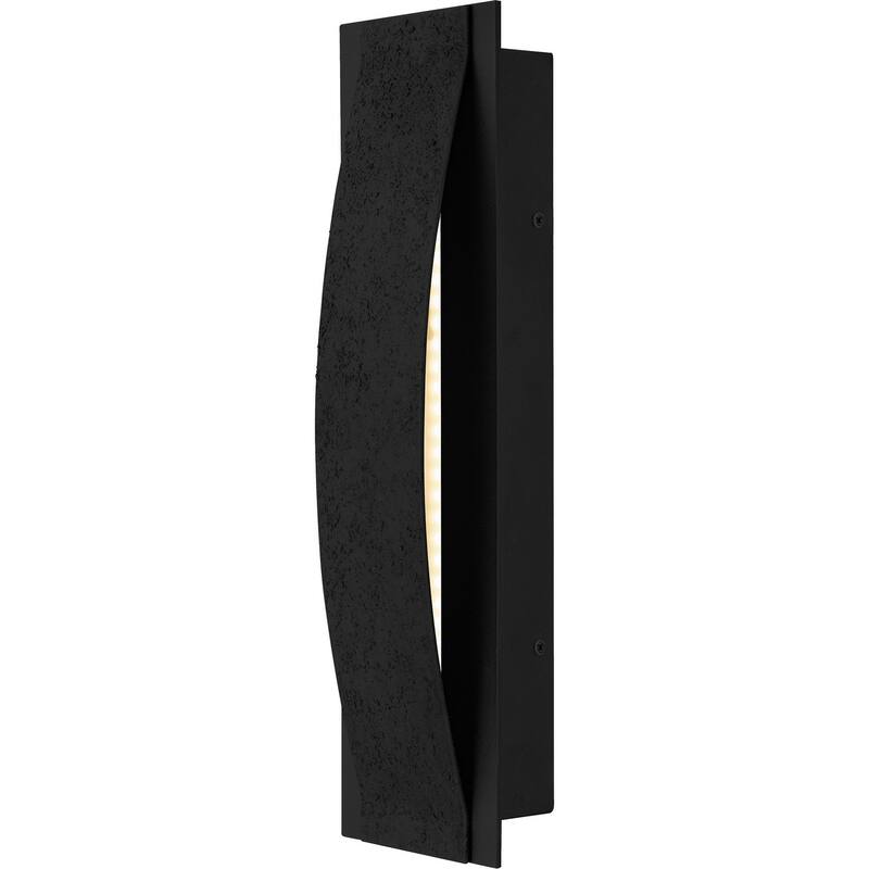 Earth Black LED Outdoor Wall Lantern from the Onyx Collection