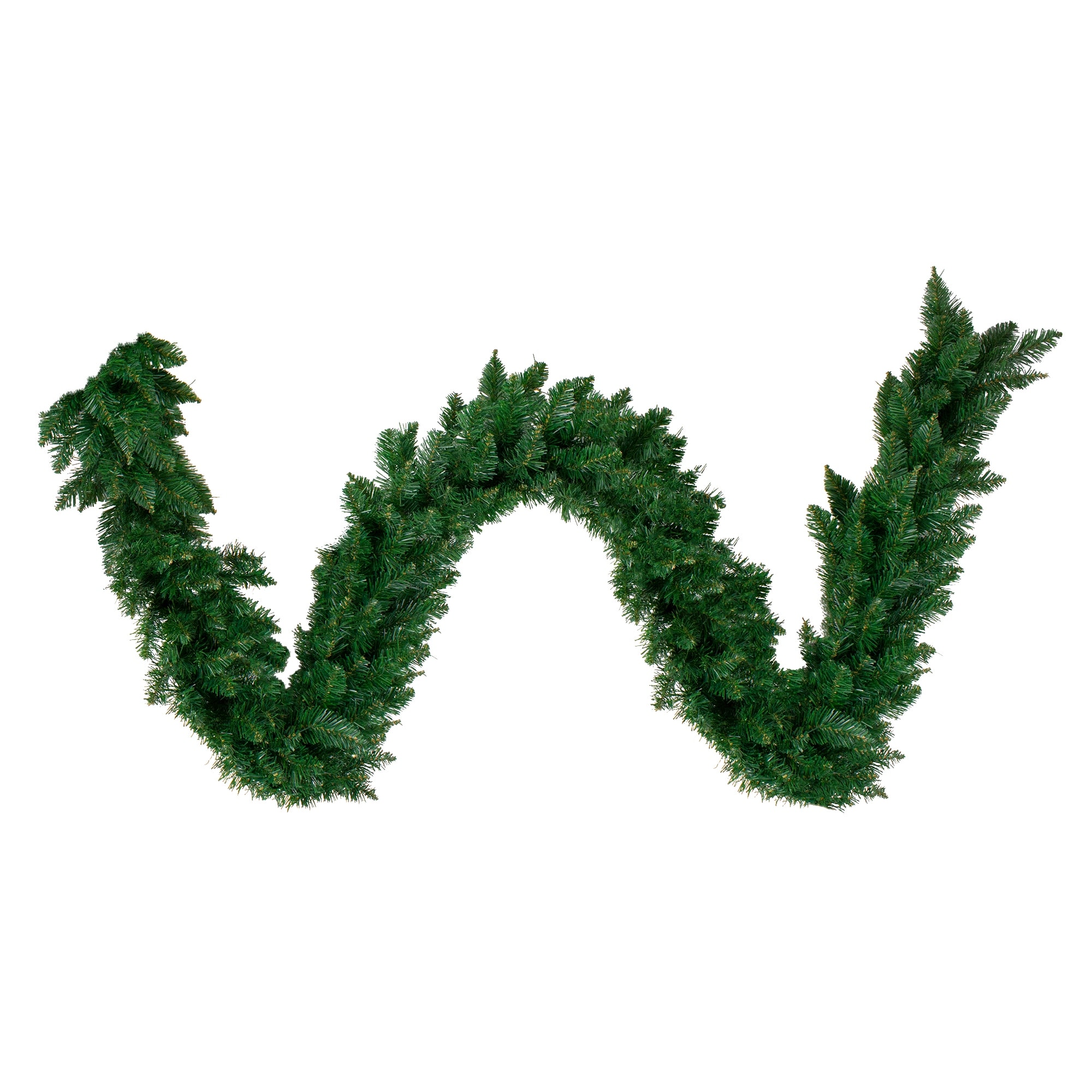 14/” x 9 ft Garland, Unlit Red Sleigh Unlit Oregon Fir Commercial Grade Christmas Garland Greenery